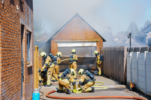 Brand in schuur in Waspik
