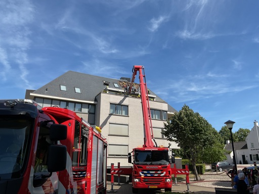 Brand in appartementencomplex in Halsteren