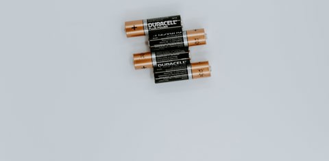 Vier batterijen