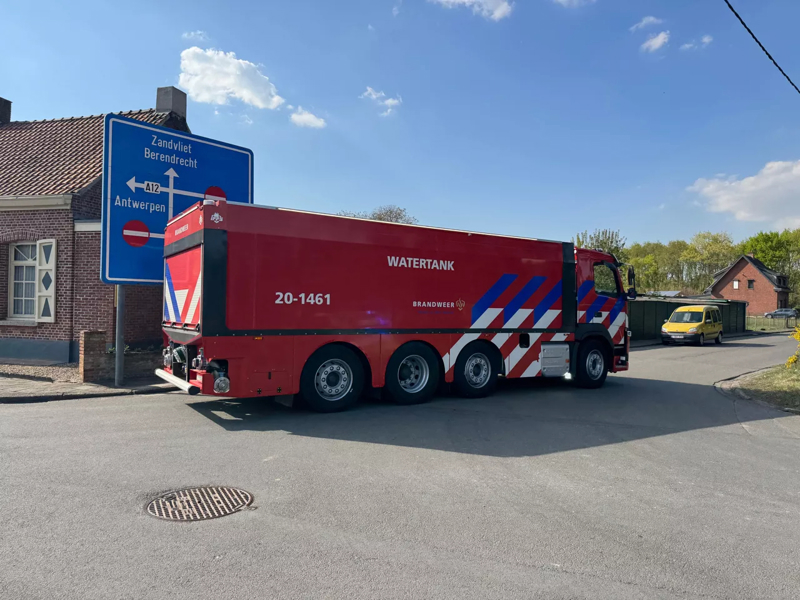 Brand in een bos