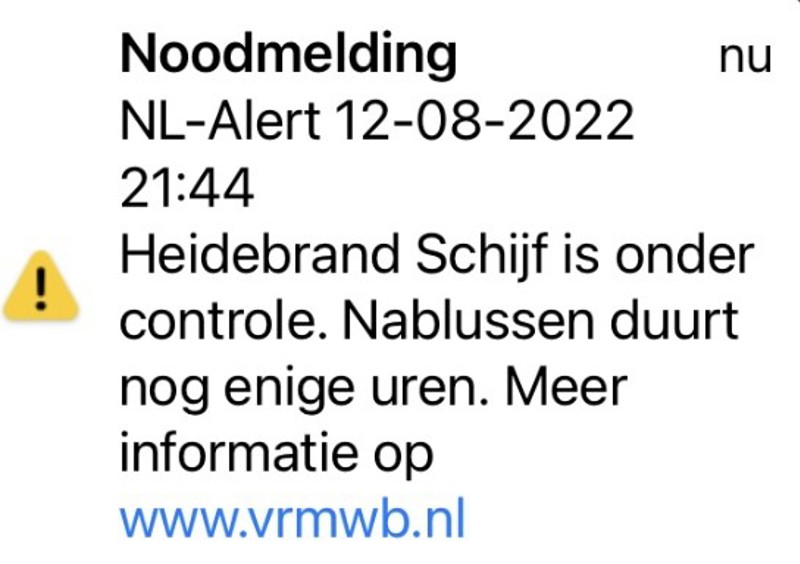 NL-alert afsluitbericht