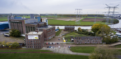 Luchtfoto Dongecentrale Risk Factory