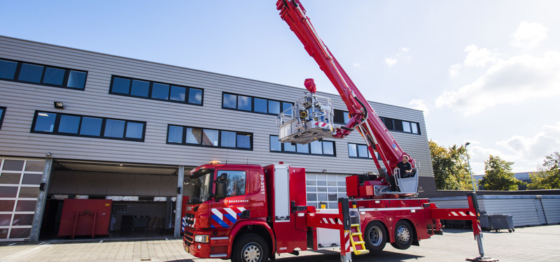Hoogwerker Brandweer Breda