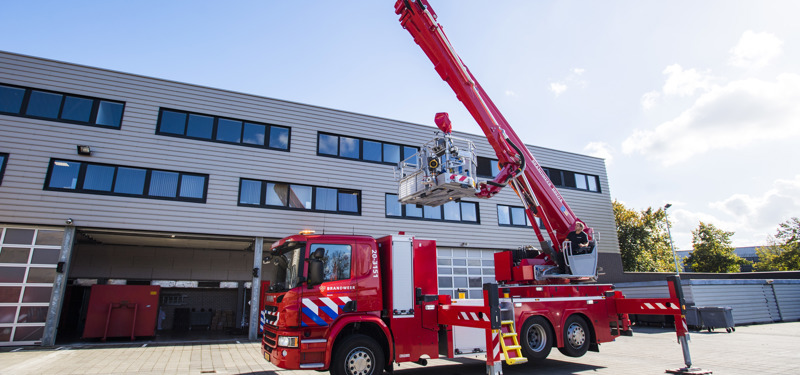 Hoogwerker Brandweer Breda